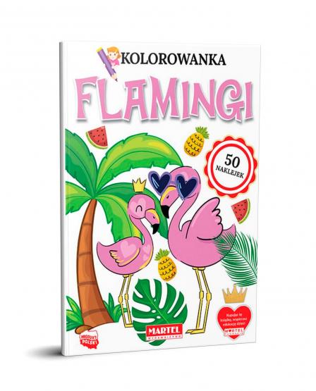 9788366753006 Kolorowanka z naklejkami Flamingi