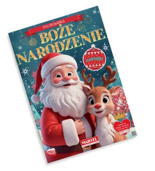 Kolorowanka z naklejkami Boże Narodzenie  