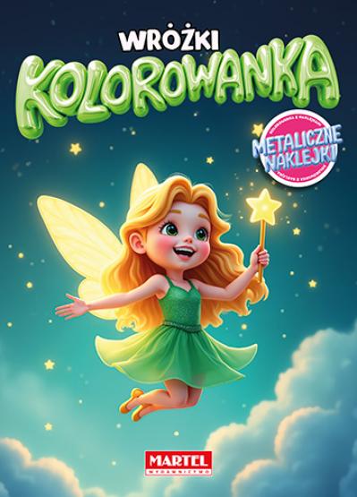 Kolorowanka z naklejkami metalicznymi Wróżki (1)
