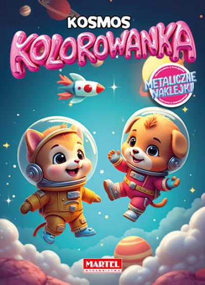 Kolorowanka z naklejkami metalicznymi Kosmos (1)