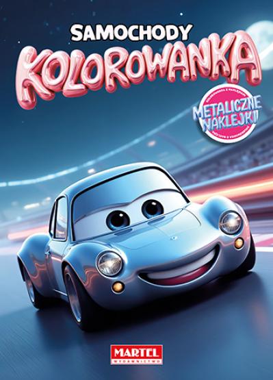 Kolorowanka z naklejkami metalicznymi Samochody  (1)