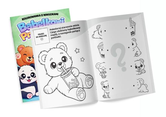 Kolorowanka z naklejkami Bąbelkowi przyjaciele Misie (2)