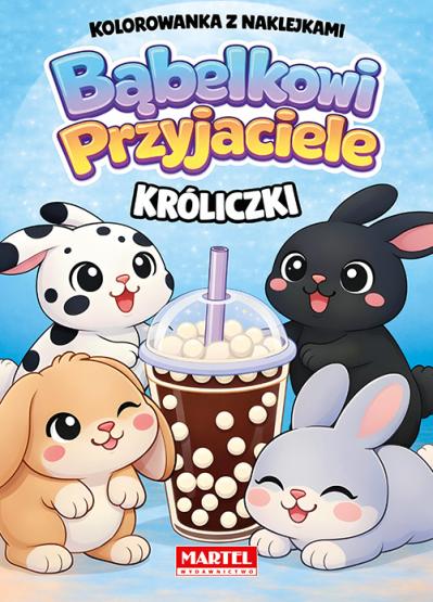 Kolorowanka z naklejkami Bąbelkowi przyjaciele Króliczki (1)