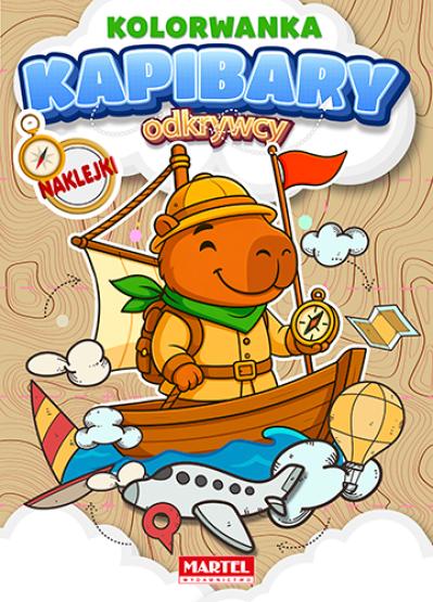 Kolorowanka z naklejkami Odkrywcy. Kapibary (1)