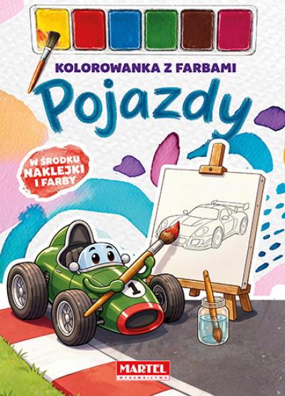 Kolorowanka z farbami Pojazdy  (1)