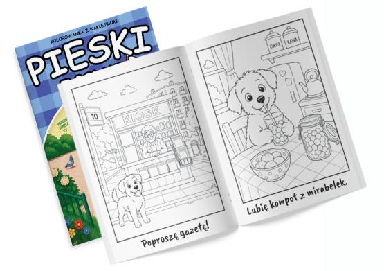 Kolorowanka z naklejkami Z Polski Pieski (2)