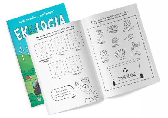 Kolorowanka z naklejkami Ekologia (2)