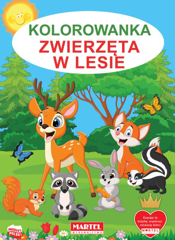 Kolorowanka Zwierzęta w lesie