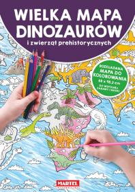 9788365944788 Mapa Dinozaury i Zwierzęta Prehistoryczne