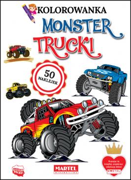 9788366330955 Kolorowanka z naklejkami Monster Trucki