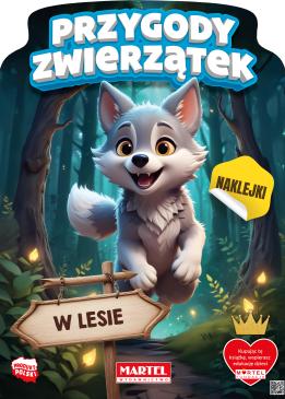 Kolorowanka z naklejkami Przygody zwierzątek w lesie