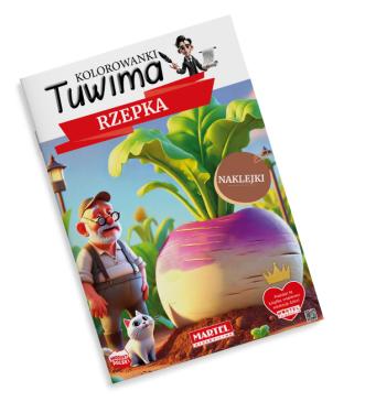 Kolorowanka z naklejkami Tuwima. Rzepka z naklejkami