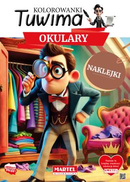 Obrazek dla: Kolorowanka z naklejkami Tuwima. Okulary z naklejkami