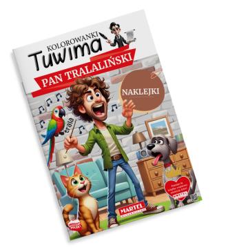 Kolorowanka z naklejkami Tuwima. Pan Tralaliński z naklejkami