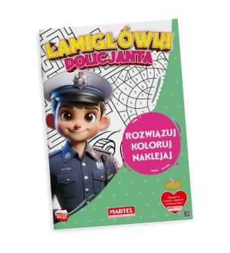 Łamigłówki policjanta z naklejkami