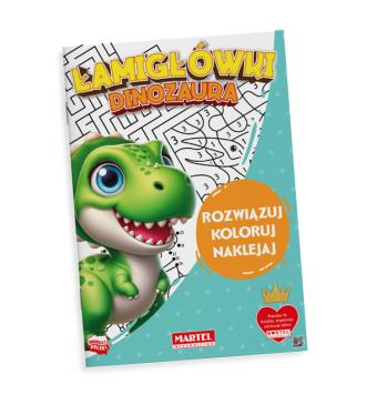Łamigłówki dinozaura z naklejkami