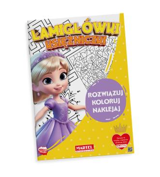 Łamigłówki księżniczki z naklejkami