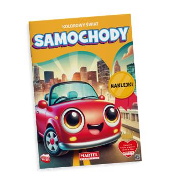 Kolorowanka z naklejkami Kolorowy świat. Samochody 
