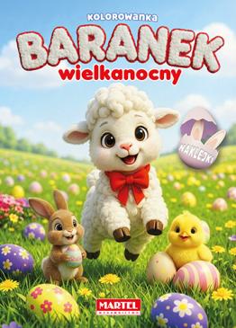 Obrazek dla: Kolorowanka z naklejkami Baranek wielkanocny
