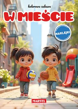 Obrazek dla: Kolorowanka z naklejkami Kolorowa zabawa W mieście