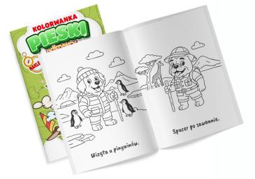 Obrazek 2 dla: Kolorowanka z naklejkami Odkrywcy. Pieski 